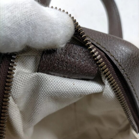 Gucci Hand Bag Sherry Line Brown PVC 849-082125 - Picture 12 of 13